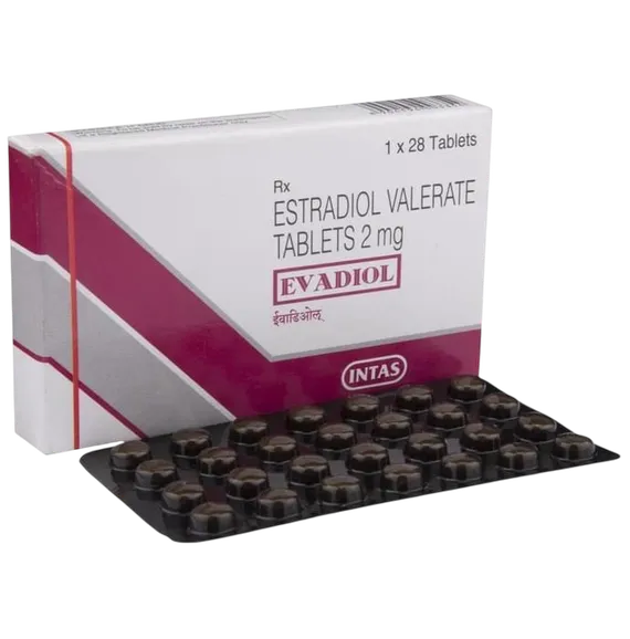 evadiol 2mg tablet 28's